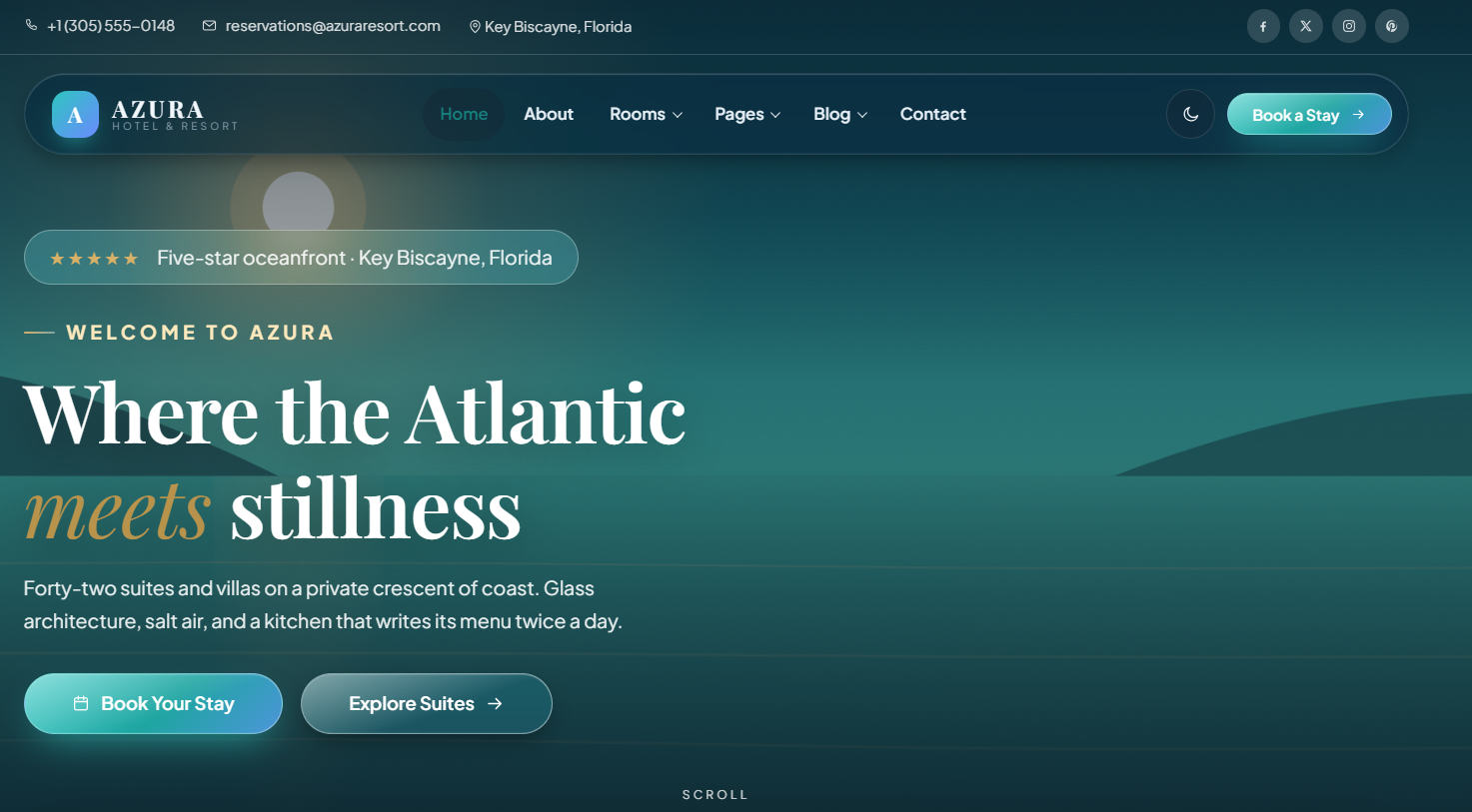 AZURA – Luxury Hotel & Resort HTML5 Template